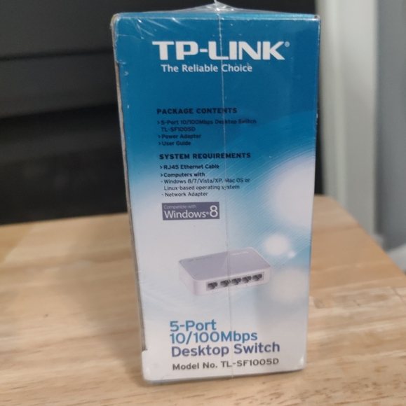 New TP-Link TL-SF1005D 5-Port 10/100Mbps Fast Ethernet  Desktop Switch - Sealed - Picture 2 of 5